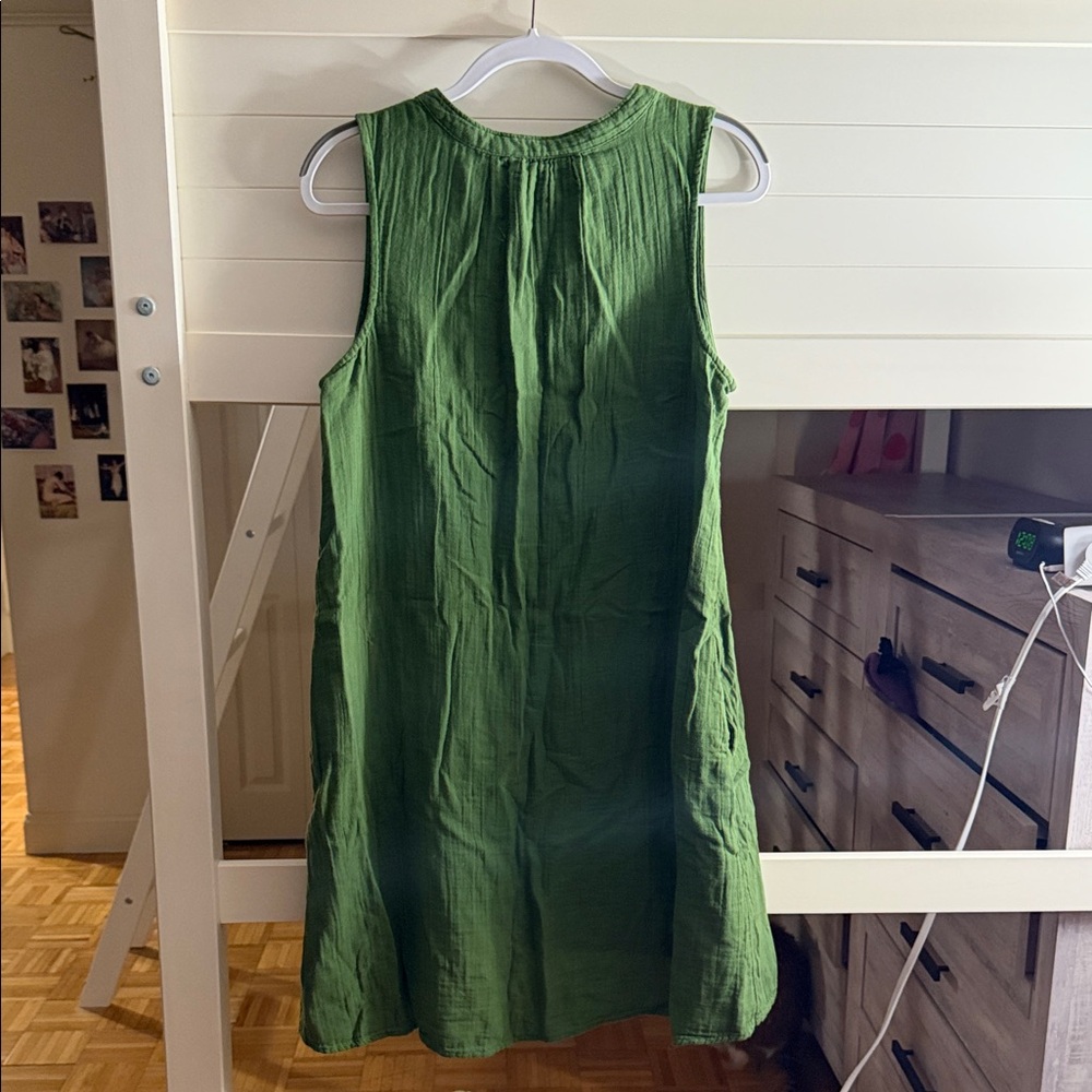 Time and Tru Green Sleeveless Midi Dress - Picture 2 of 2
